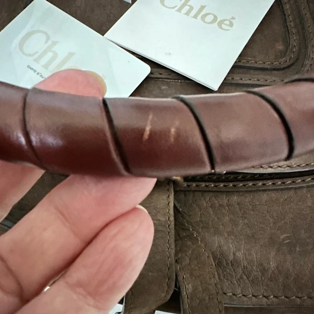 Original Chloe Brown leather Medium Marcie shoulder/crossbody bag - Picture 11 of 15